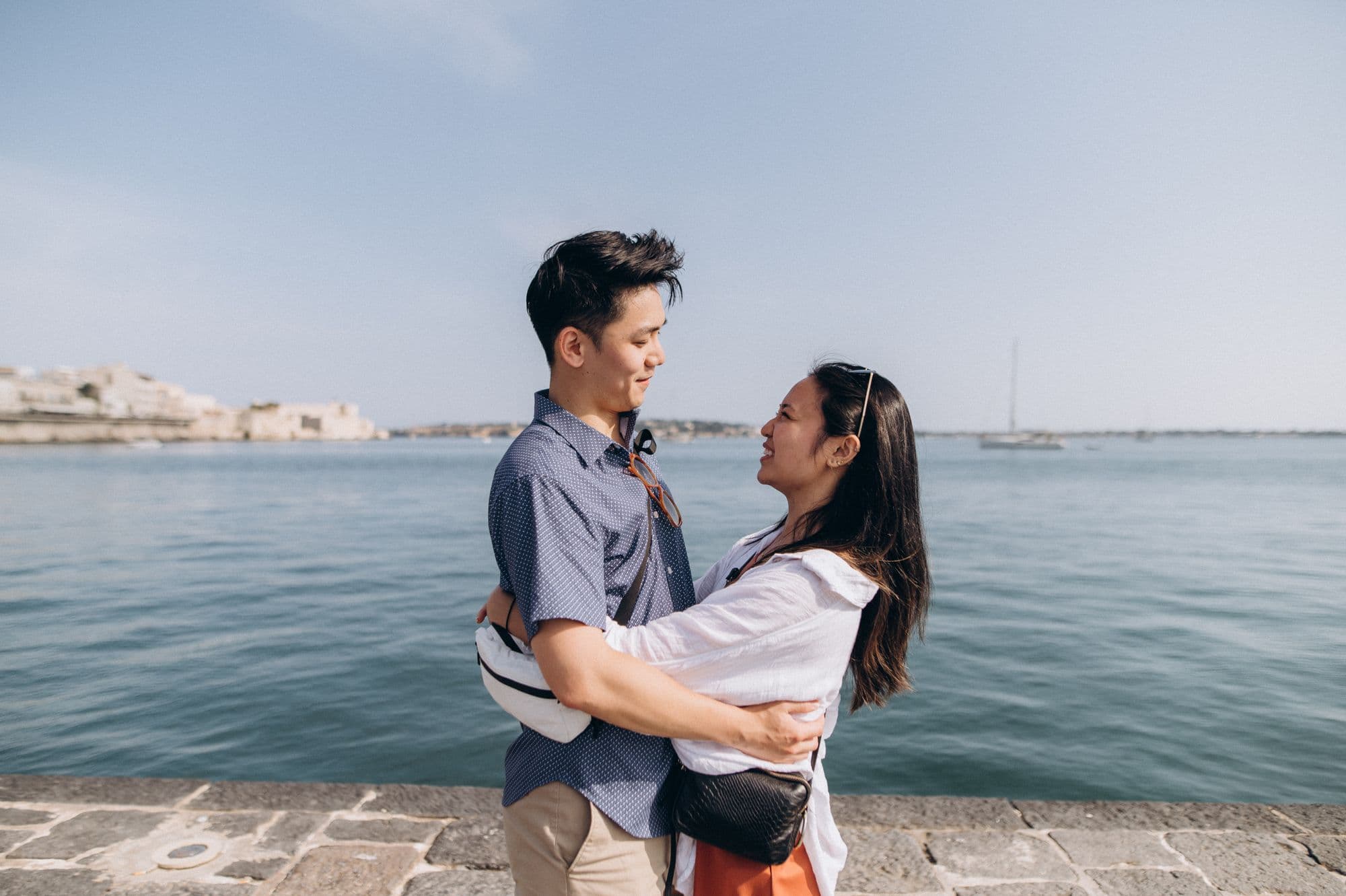 Proposing to Nicole in Ortigia, Sicily